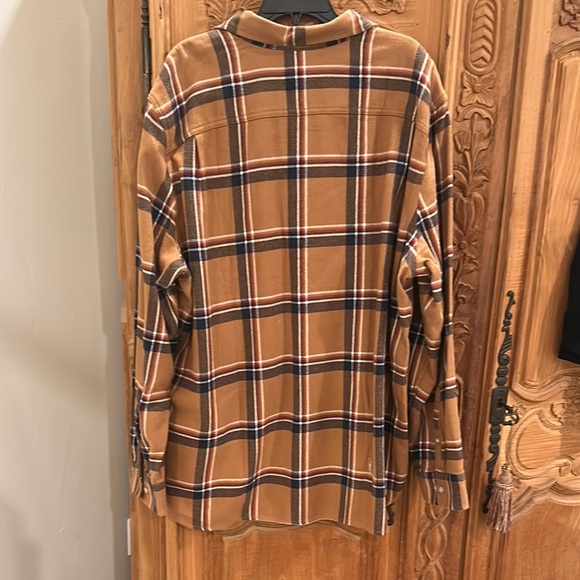 The North Face Tan and Navy Plaid Shirt - Picture 8 of 8